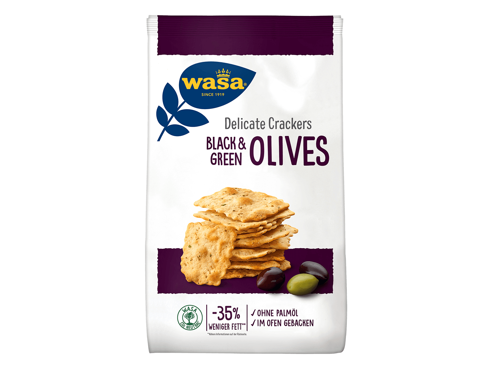 Delicate Crackers Black & Green Olives
