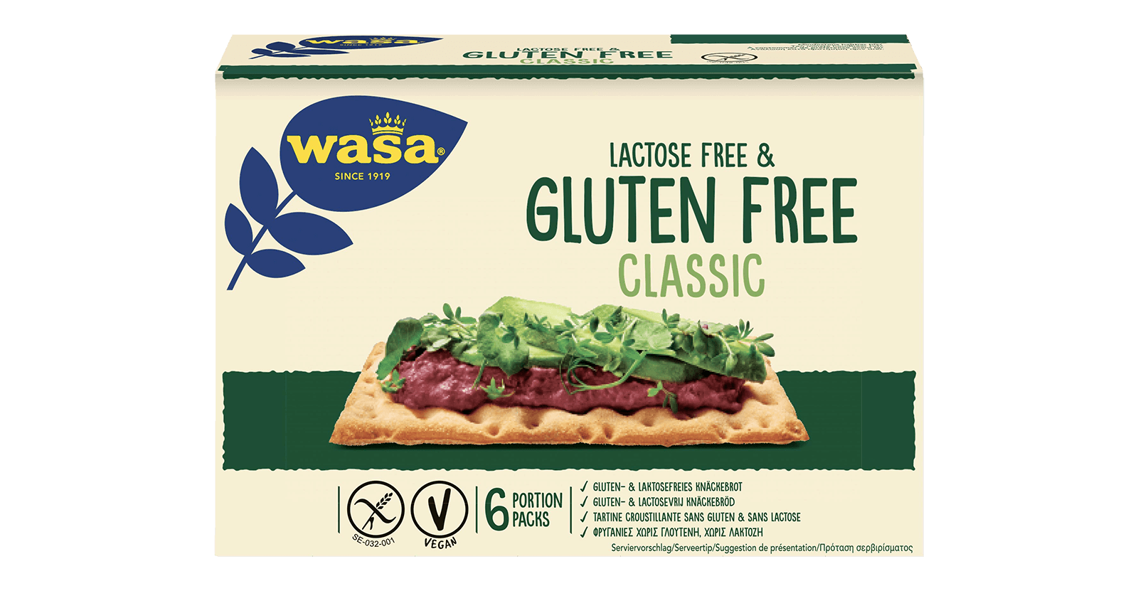Wasa Gluten-und Laktosefrei