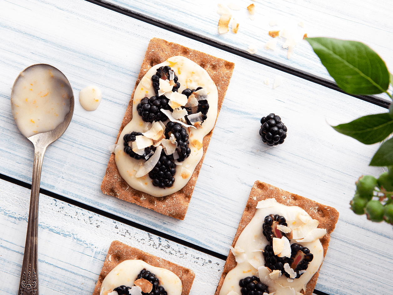 Brombeer-Kokosnuss-Knäcke