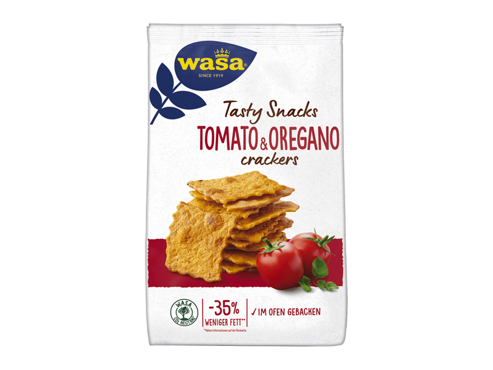 Tasty Snacks Crackers Tomato & Oregano