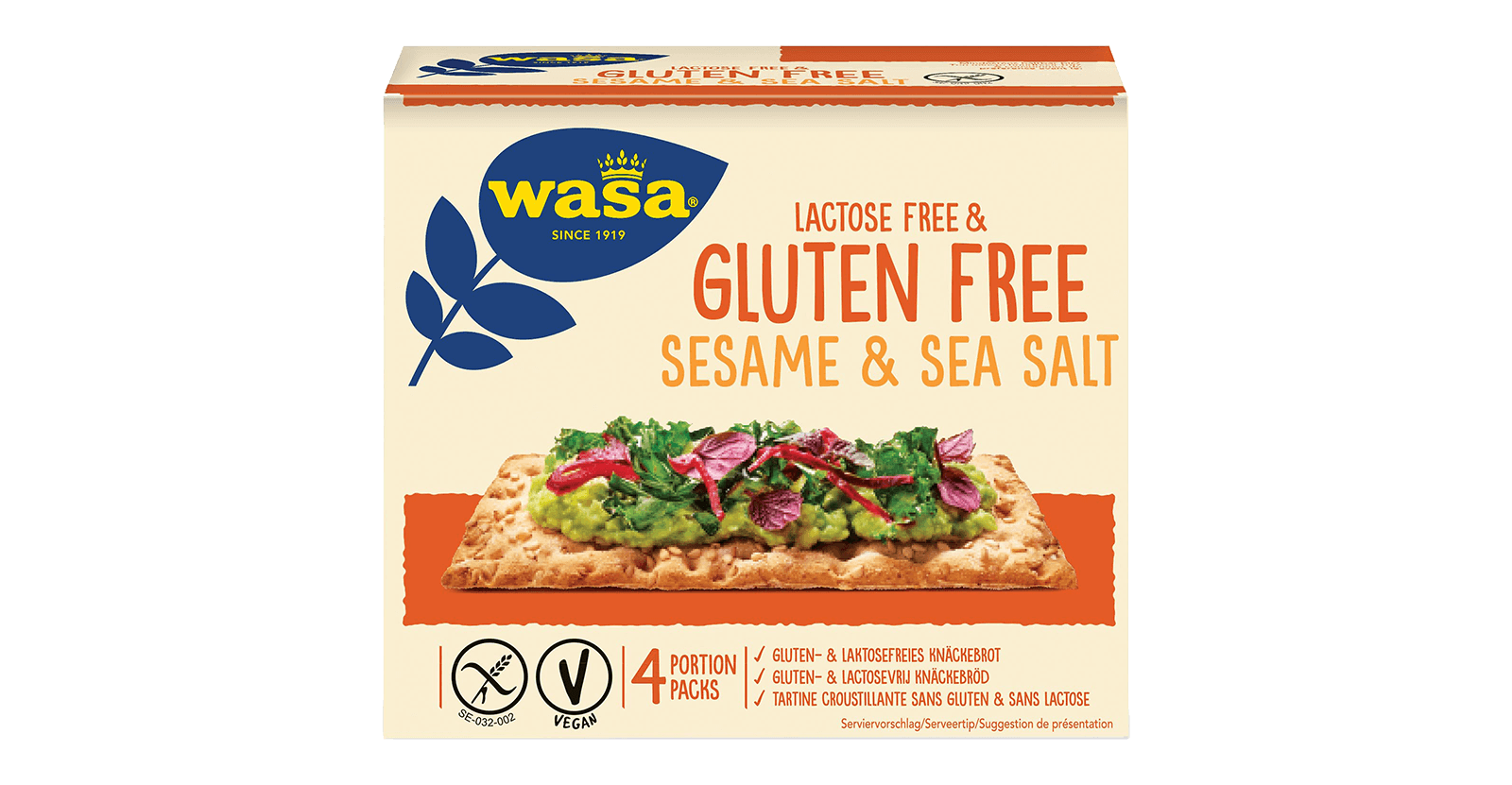 Wasa Gluten- Und Laktosefrei Sesam & Meersalz