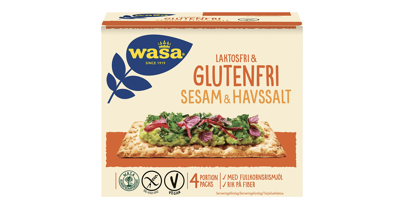 Gllutenfri & Laktosfri Sesam & Havssalt
