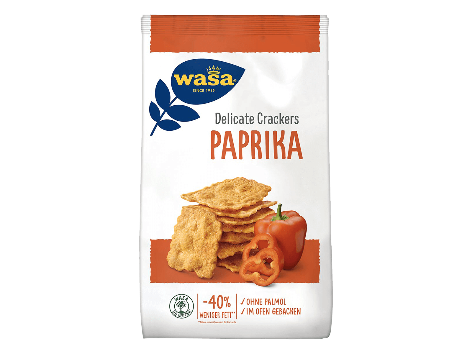 Delicate Crackers Paprika