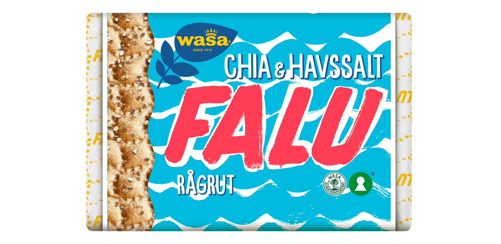 Falu Chia - Et sprøtt knekkebrød med chia og havsalt | Wasa