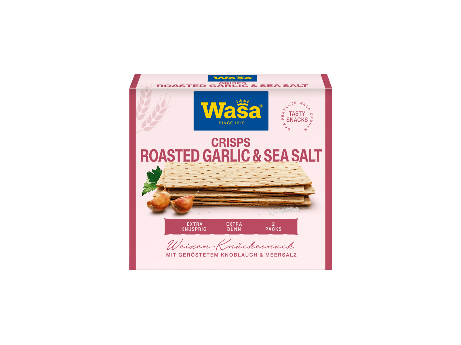 Tasty Snacks Roasted Garlic & Sea Salt Crisps