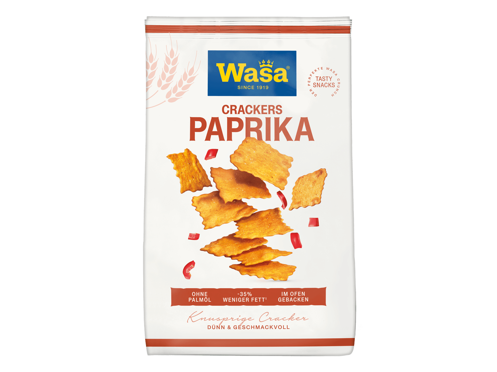 Tasty Snacks Crackers Paprika