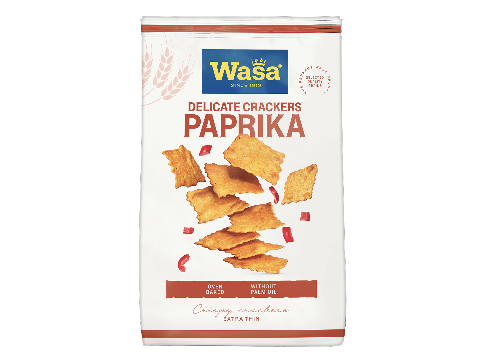 Delicate Crackers Paprika