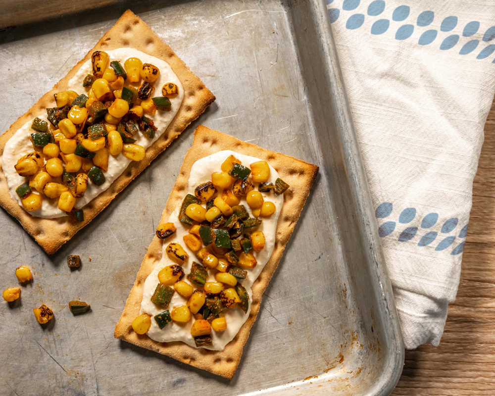 Mexican Street Corn on Wasa Gluten Free Cracker Crispbread