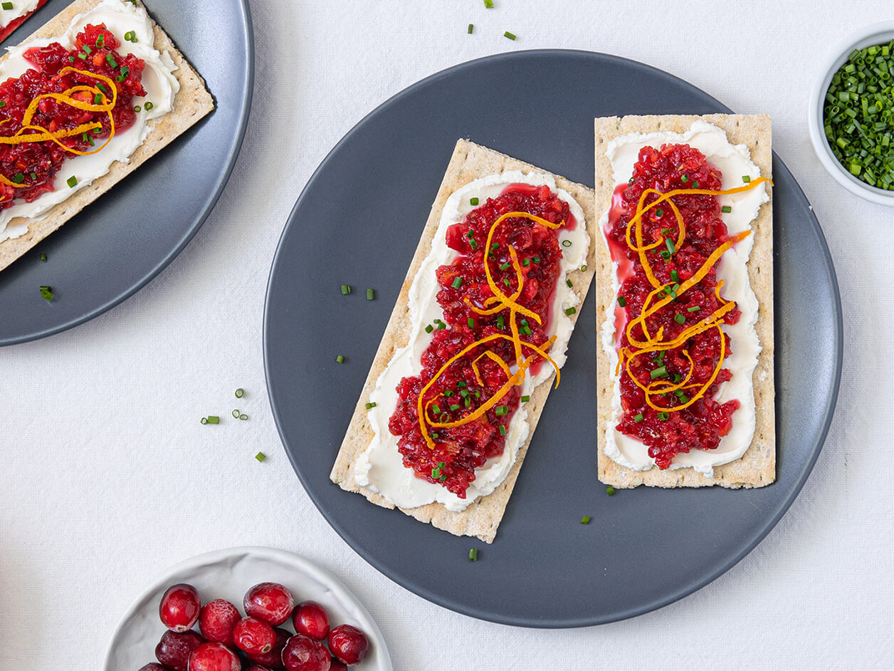 Cranberry-Orange Relish With Whipped Goat Cheese