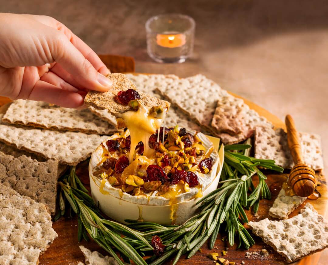 Camembert rôti festif