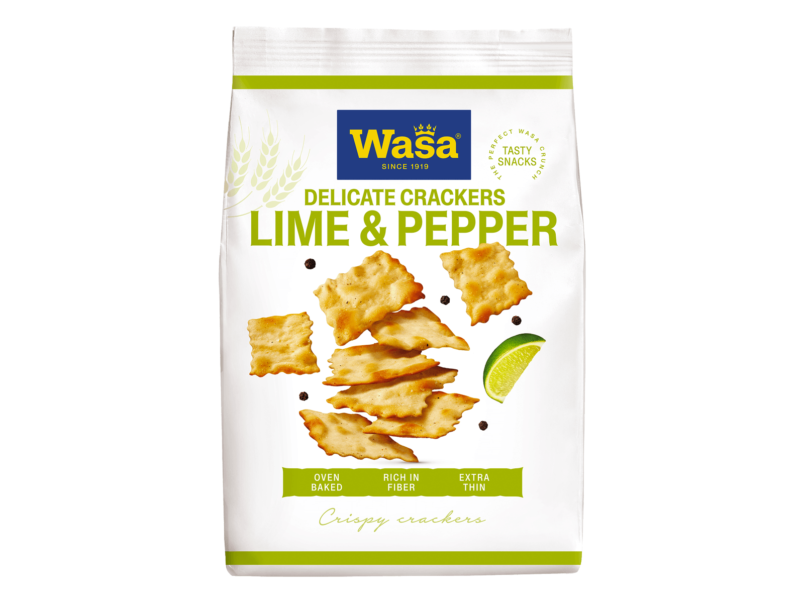 Delicate Crackers Lime & Pepper