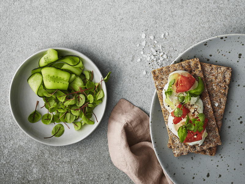 Veggieknäcke med cream cheese